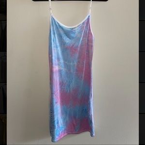 Tie dye mini dress